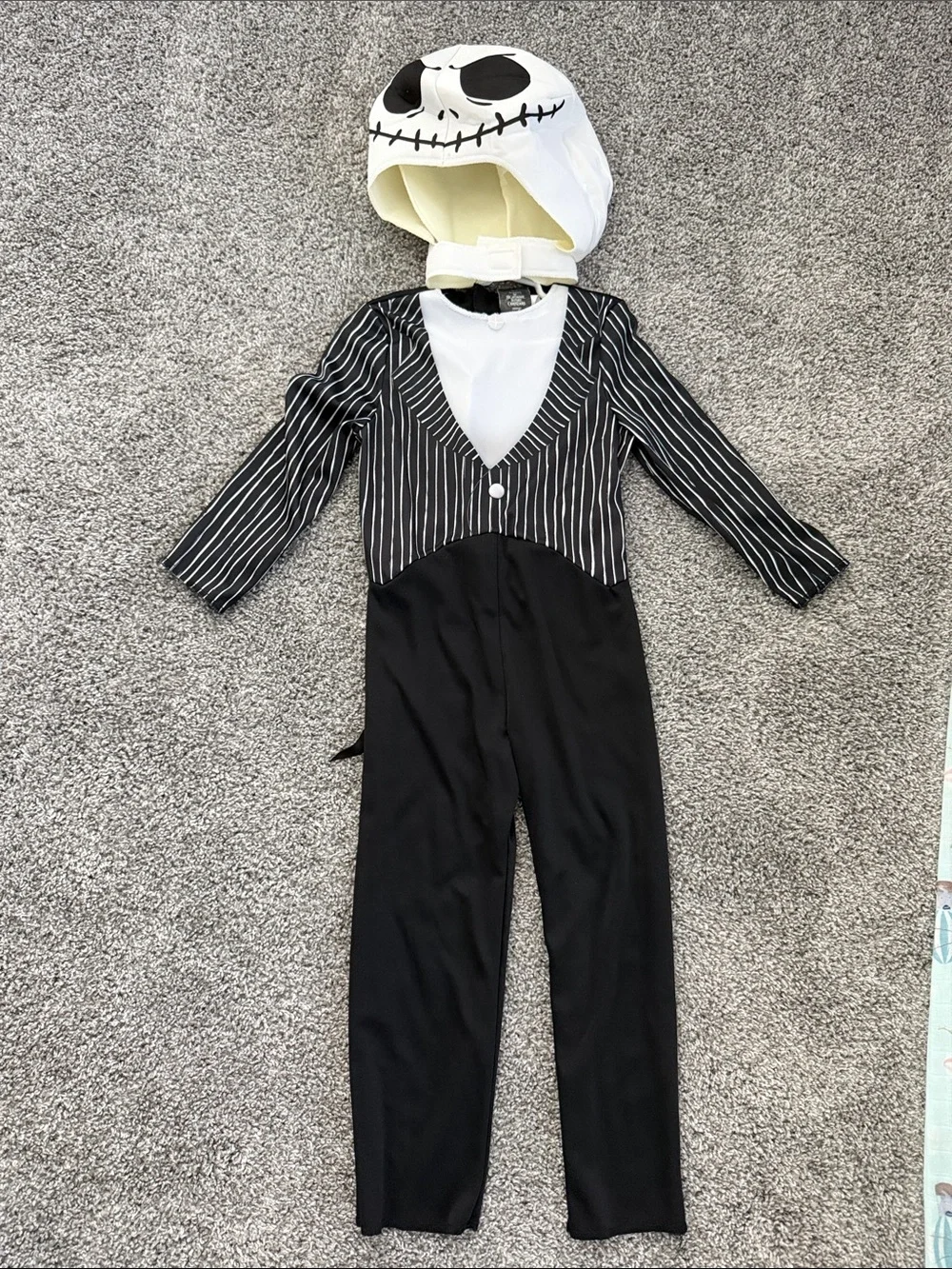 Disguise Nightmare Before Christmas Jack Skellington Toddler costume, size 3-4T